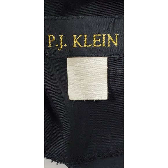 Vintage P.J. Klein Women's Size 16W Black Dress Large Button Front Short Sleeve - Picture 5 of 10